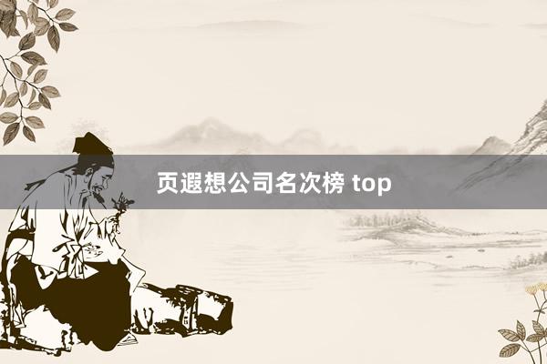 页遐想公司名次榜 top